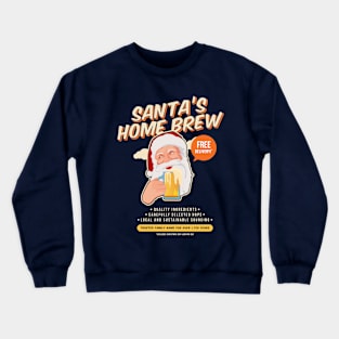 Santa's Christmas Homebrew funny xmas Crewneck Sweatshirt